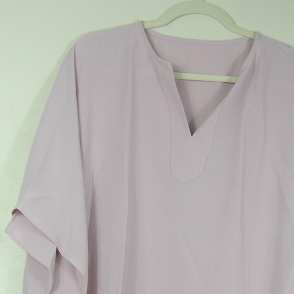 LAST ONE! Chic Kimono Hi-Lo Hem Shirt, Rose - Picture 6 of 8